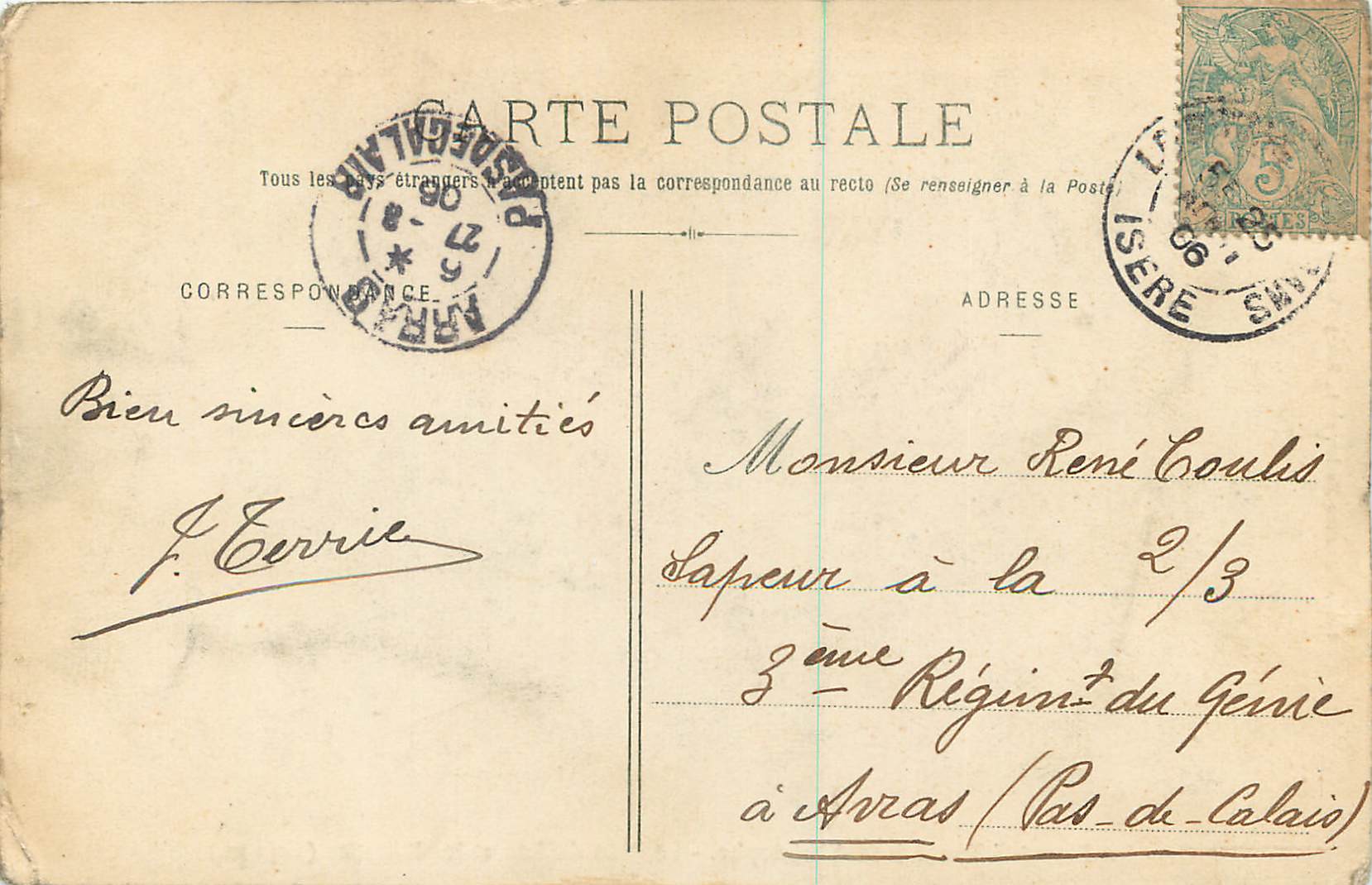 De Bourg-d'Oisans à St-Christophe. - Le Plan du Lac et les Fétoules (1.091 m.) — Collection Mauger, phot. Bourg-d'Oisans, n°124 — Rückseite
