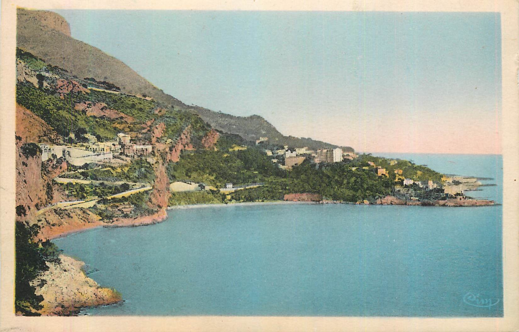 CPA Cap d'Ail La Plage Mala La Tete de Chien