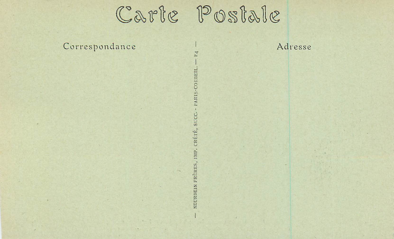 CPA Metz Fontaine de l'Esplanade et le Poitu — Rückseite
