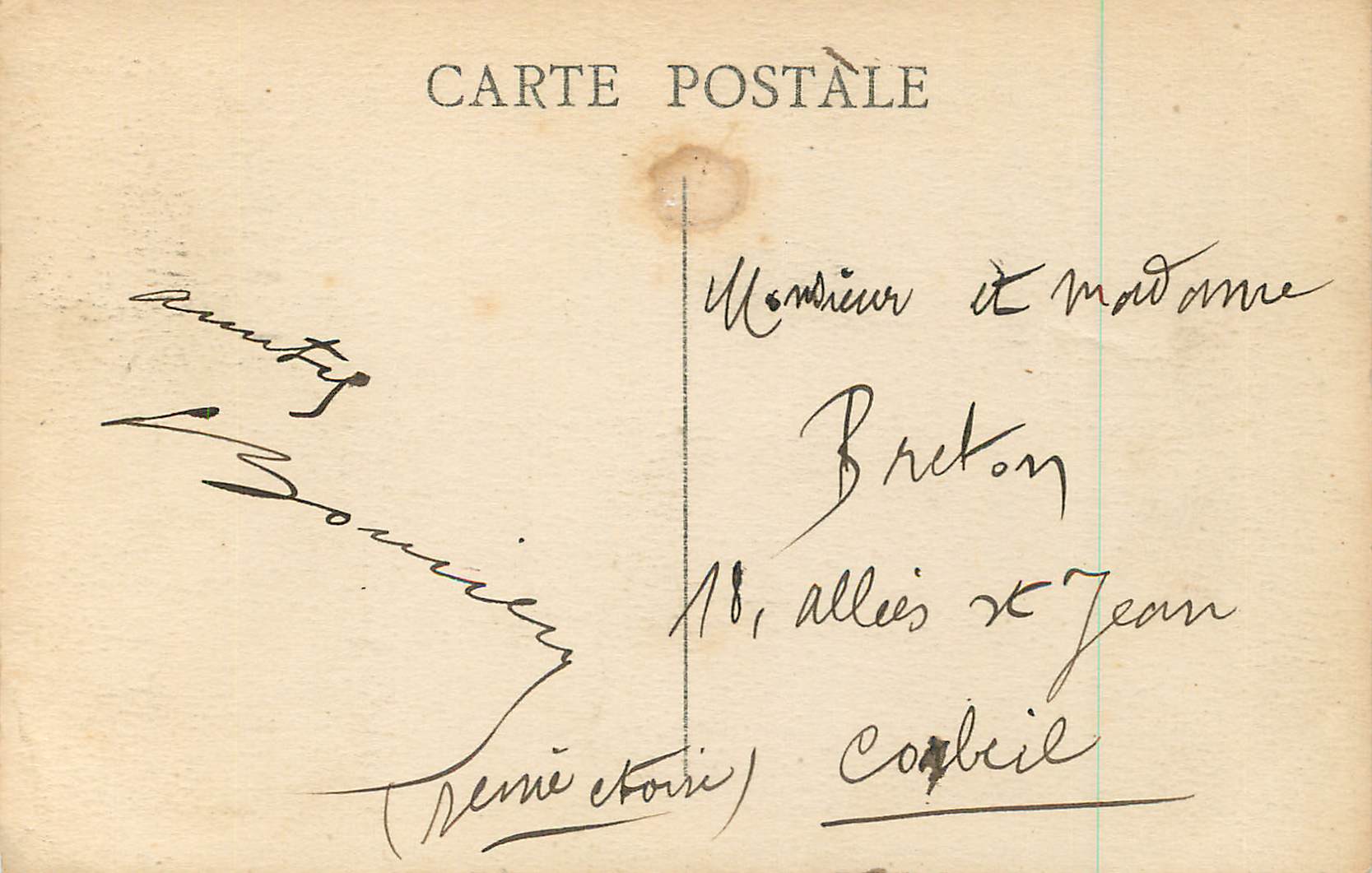 CPA Marseille Chateau d'If et les Iles — Rückseite