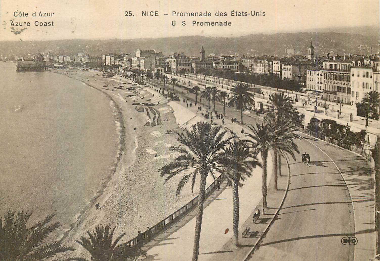 CPA Nice Cote D'Azur Promenade des Etats Unis