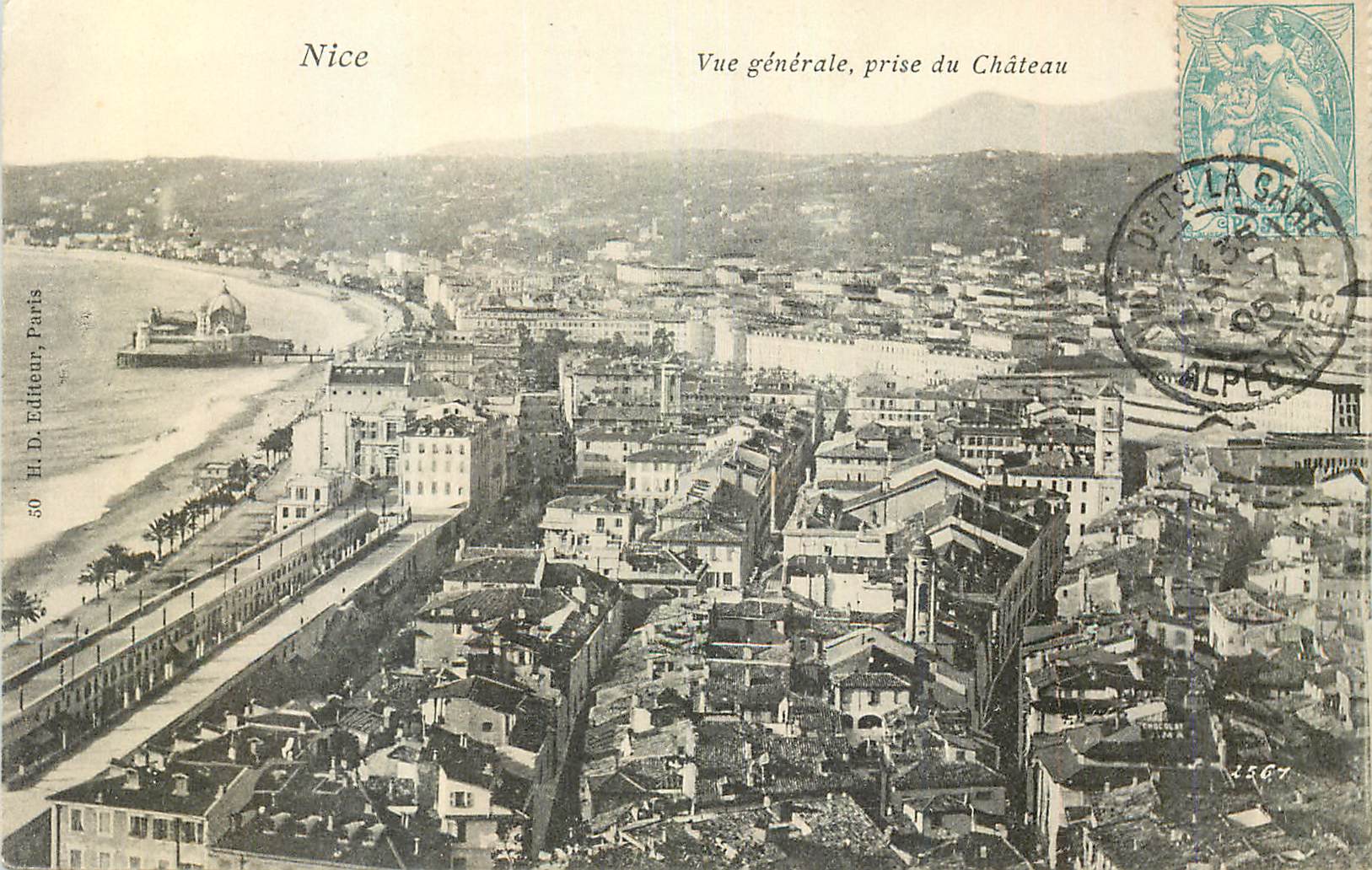 CPA Nice Vue Generale prise du Chateau