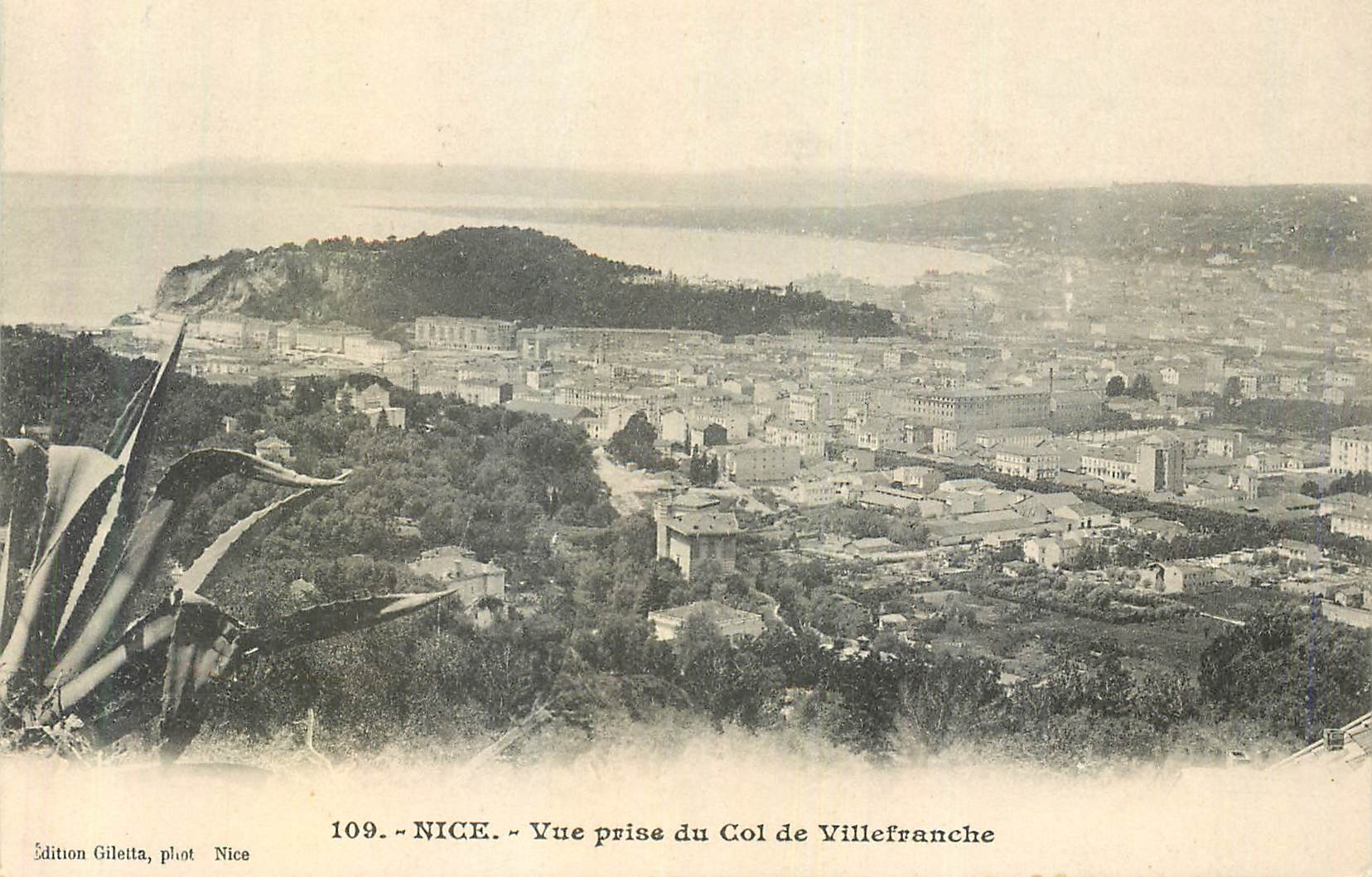 CPA Nice Vue Prise du Col de Villefranche