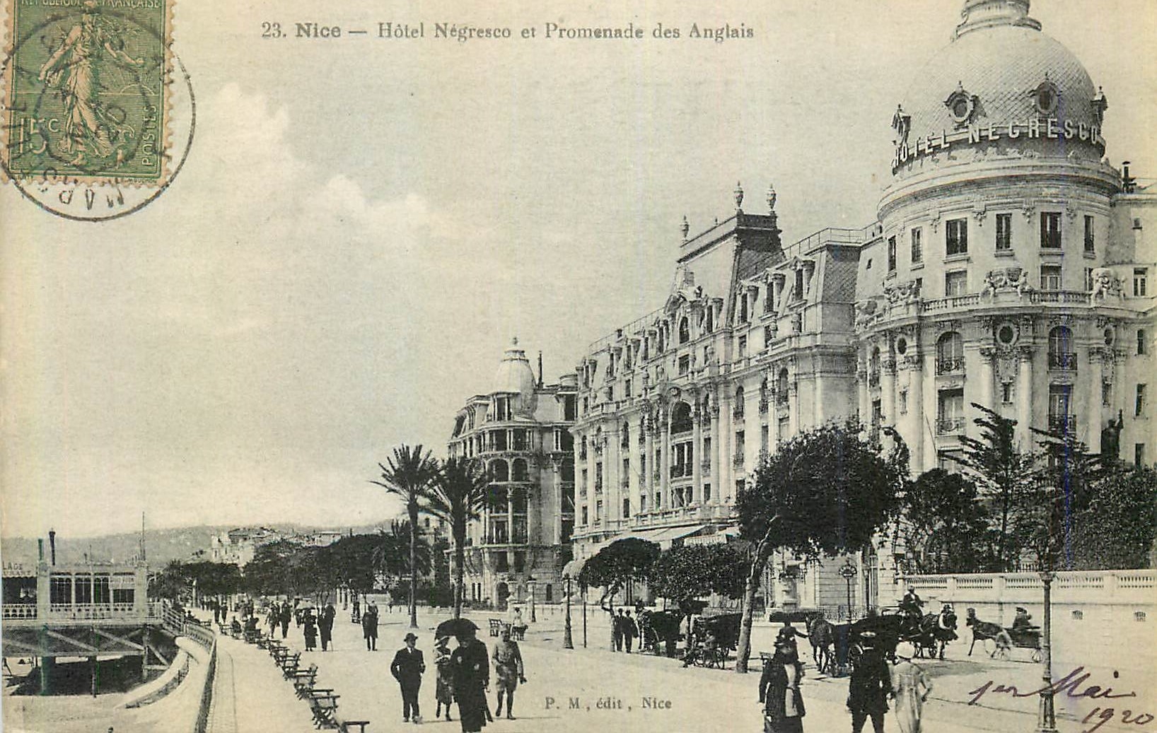 CPA Nice Hotel Negresco et Promenade des Anglais
