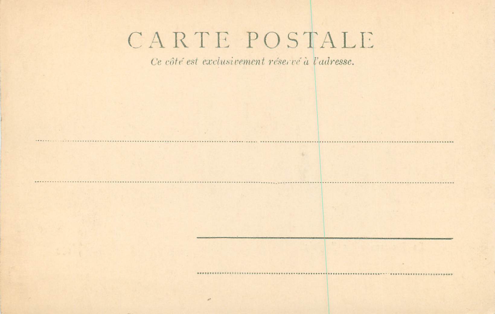CPA Nice Promenade des Anglais (carte 1900) — Rückseite