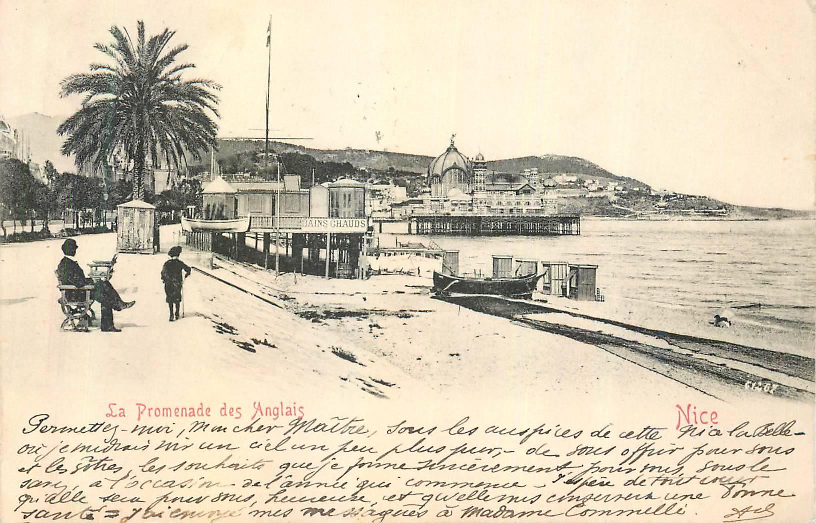 Die Promenade des Anglais — Nizza — Verleger unbekannt, Seriennummer nicht sichtbar
