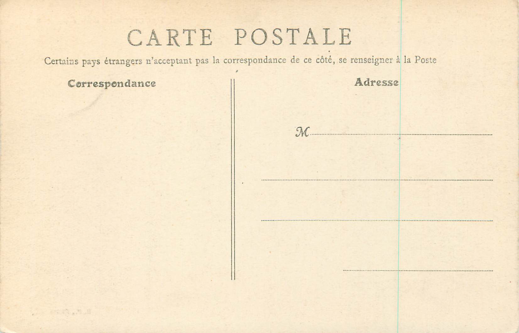 CPA Nice La Promenade des Anglais — Verso