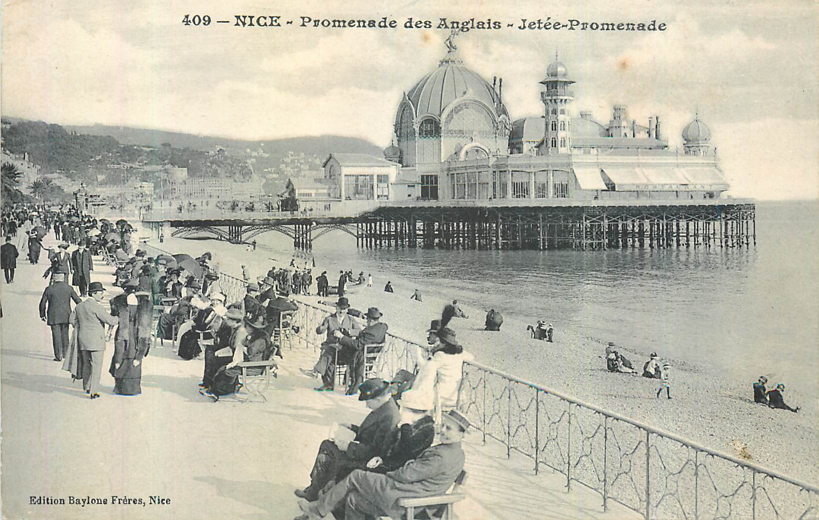 CPA Nice La Promenade des Anglais Jetee Promenade