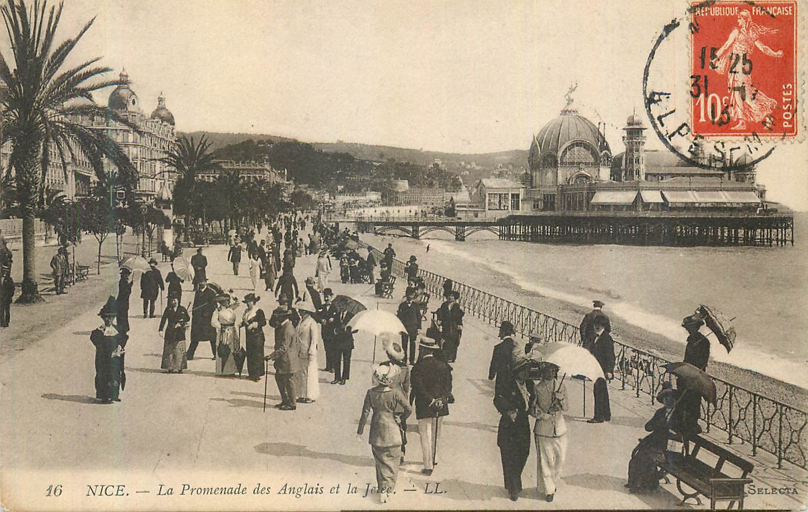 CPA Nice La Promenade des Anglais et la Jetee