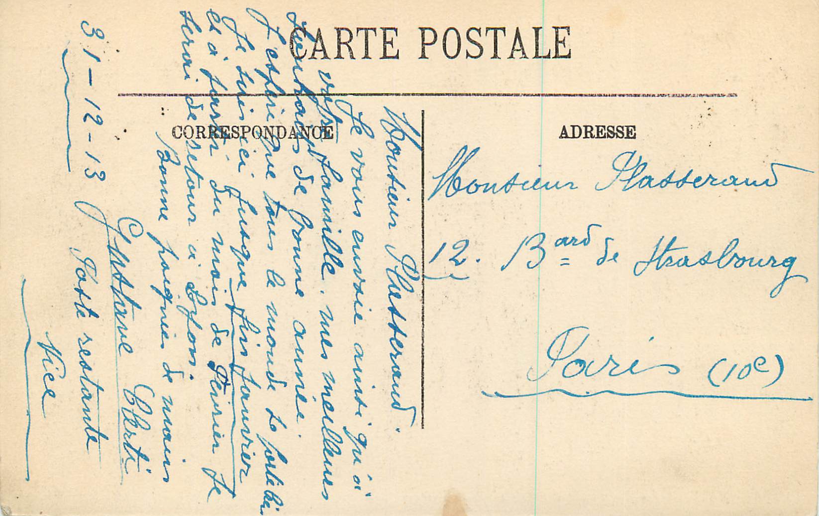 CPA Nice La Promenade des Anglais et la Jetee — Verso
