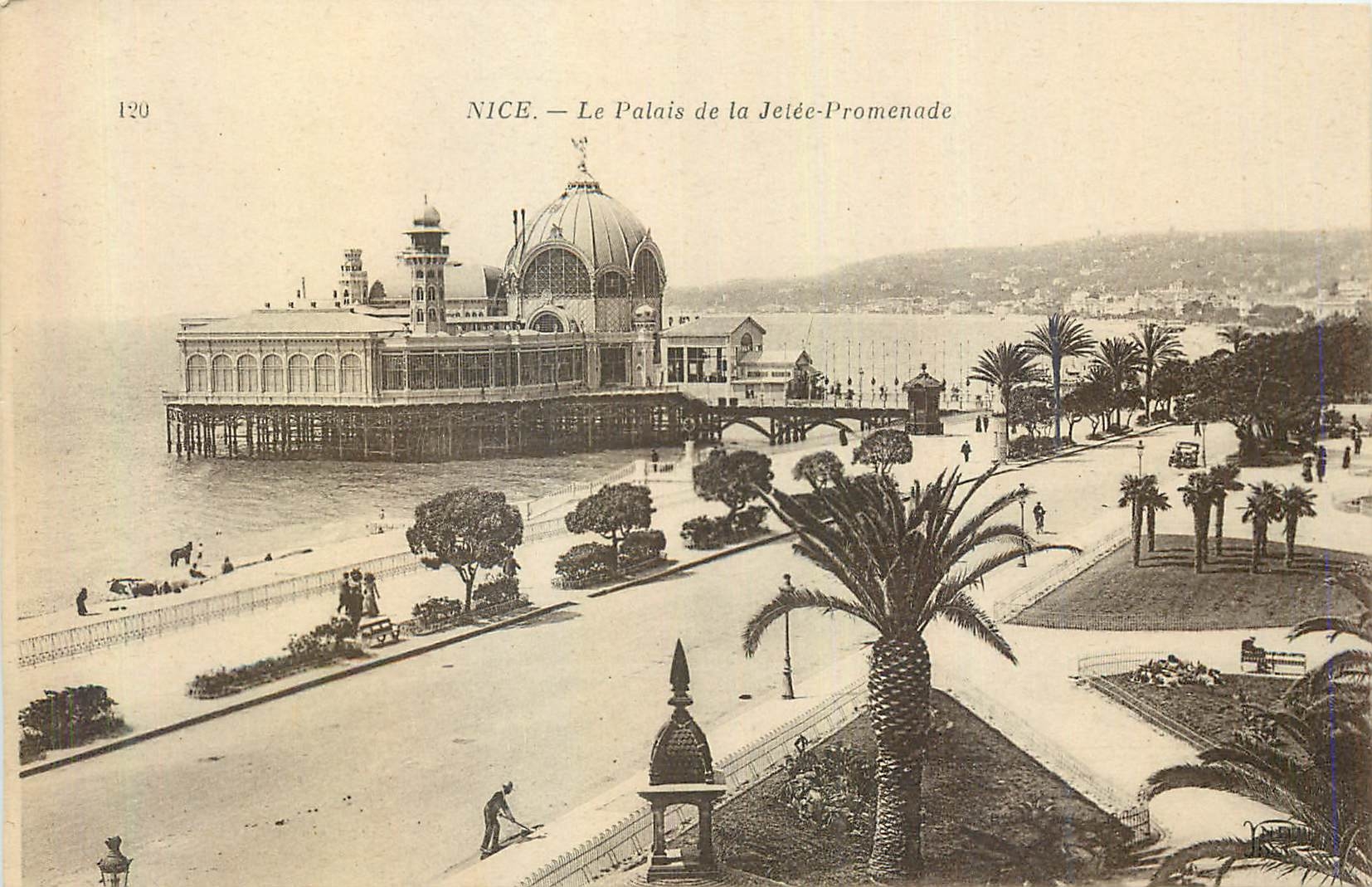 CPA Nice Le Palais de la Jetee Promenade