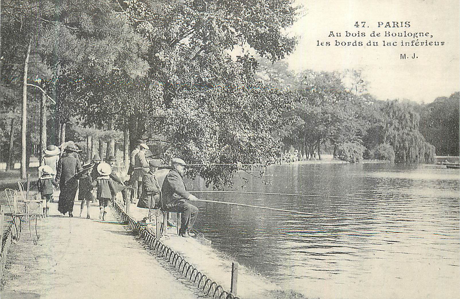 REPRO Paris Au Bois de Boulogne Les Bords du Lac Inferieur