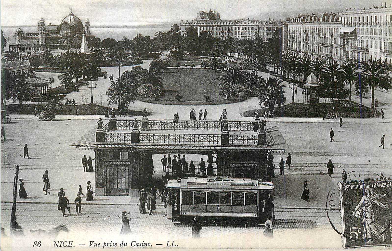 REPRO Nice Vue prise du Casino Tramway