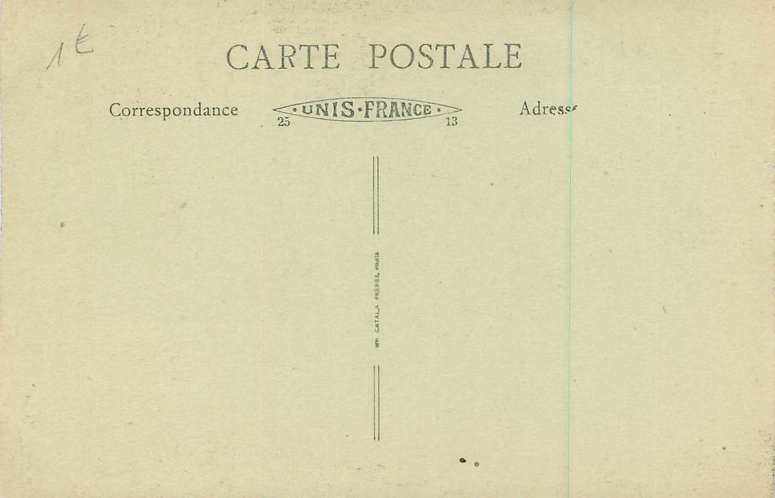 CPA Lyon Eglise d'Ainay — Verso