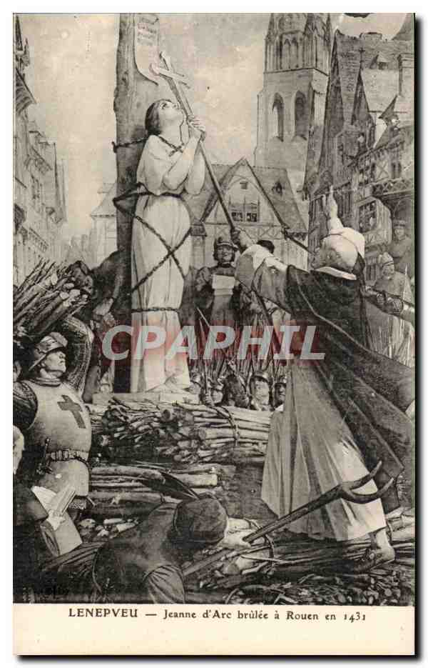 Lenepveu - Jeanne D Arc brulee a Rouen - CPA 