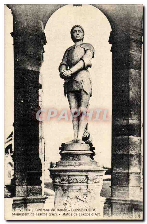 Environs de Rouen - Bonsecours - Monument de Jeanne d Arc - CPA 