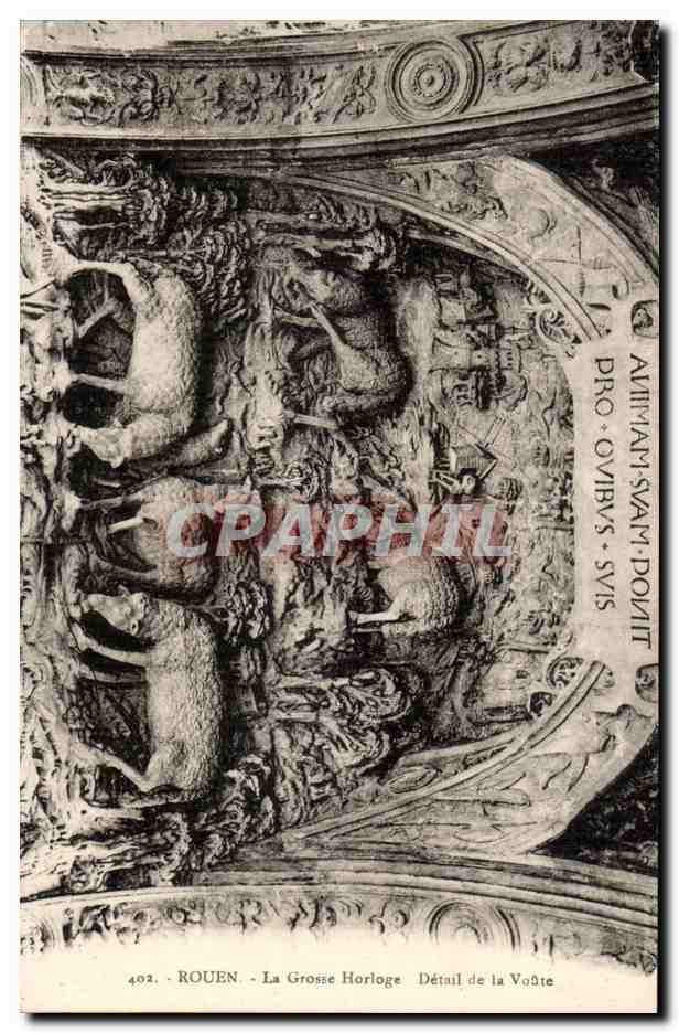 Rouen - La Grosse Horloge Detail de la Voute - CPA 