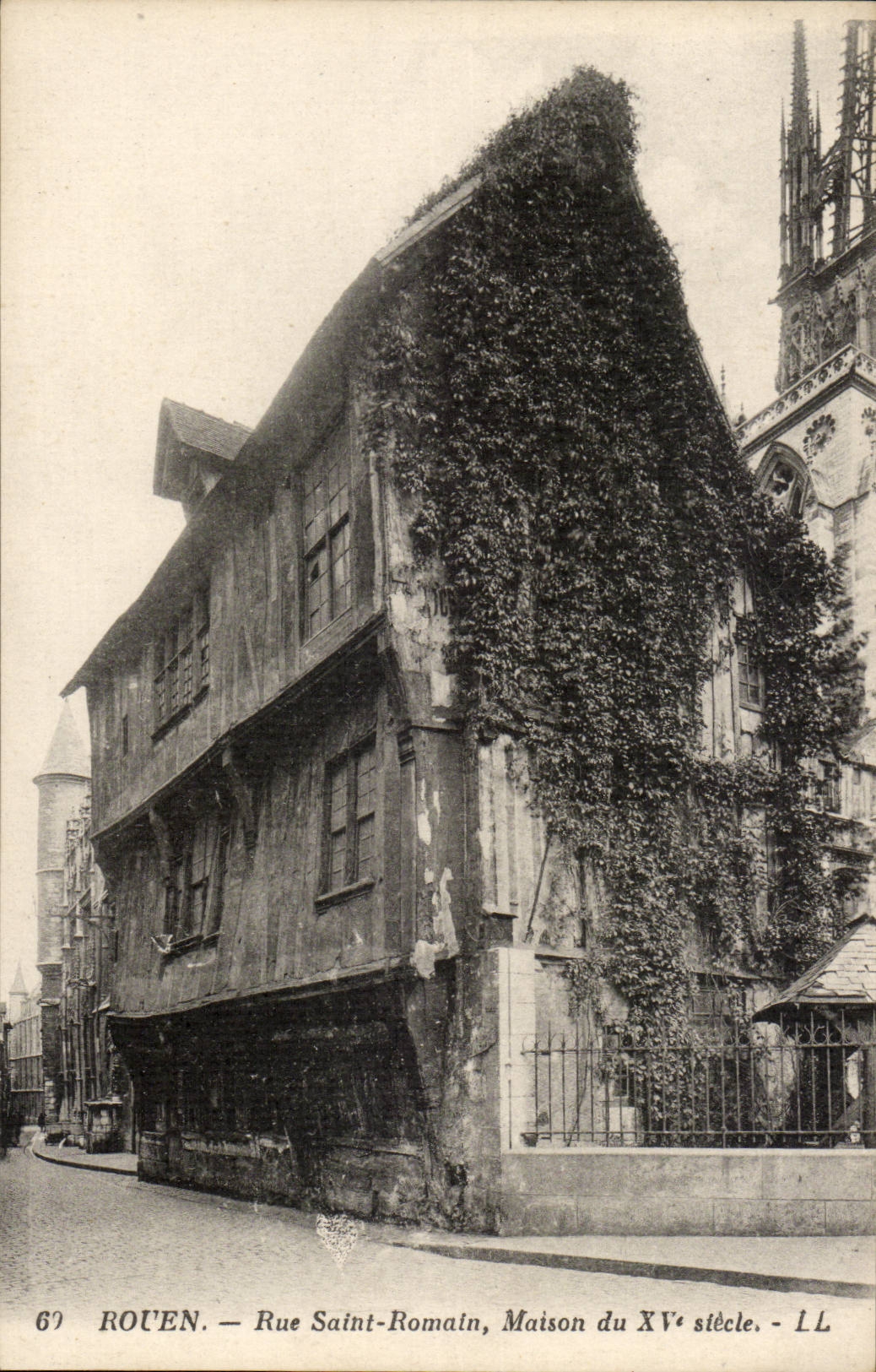 Rouen - Rue Saint Romain maison du XV siecle - CPA 