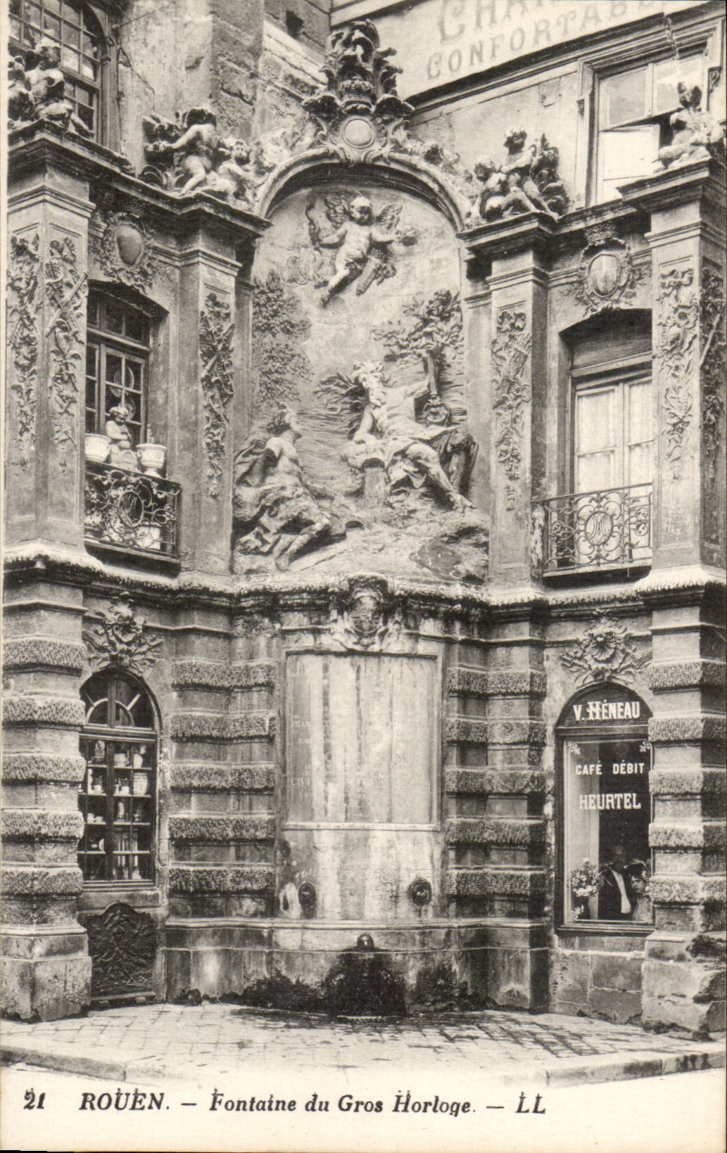 Rouen - Fontaine du Gros Horloge - CPA 