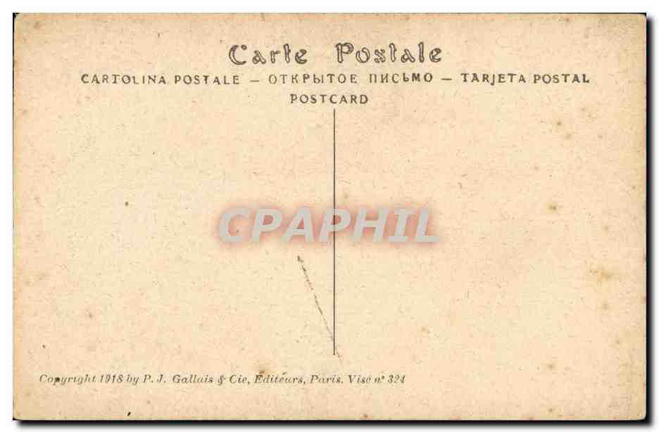 Costumes Alsace - Le Marechal petain apporte a l'Alsace le Baiser de la France - CPA  — Rückseite