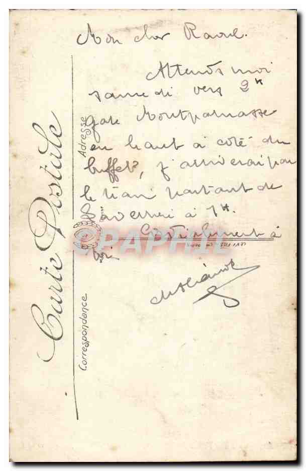 Un Ancien de Plougasatel — Méœurs et Types Bretons — n°67 — Verso