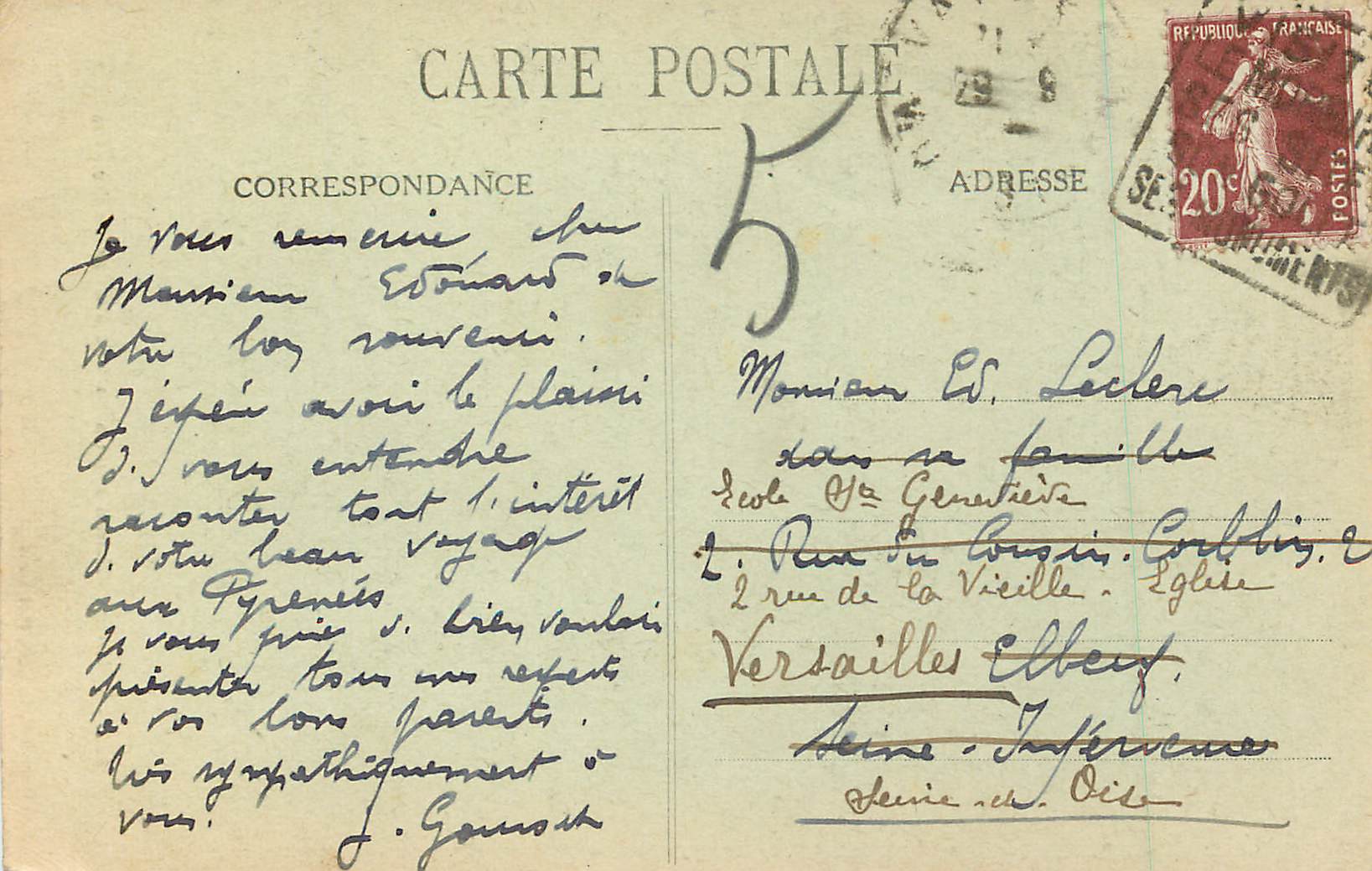 VANNES - Maison ayant appartenu à Gilles de Bretagne — Collection H. Laurent, Port-Louis — Rückseite