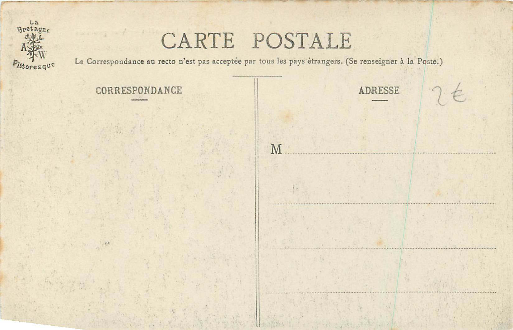 CPA Josselin La Bretagne Pittoresque Vue Generale — Rückseite
