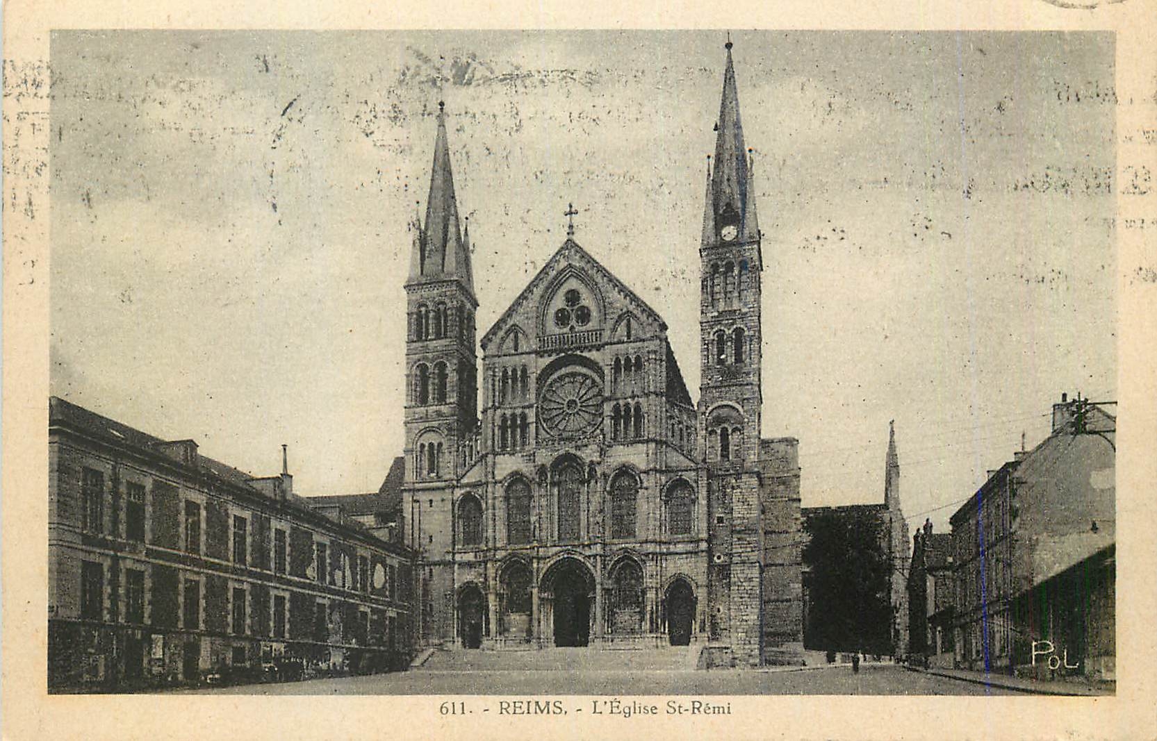 CPA Reims L'Eglise St Remi