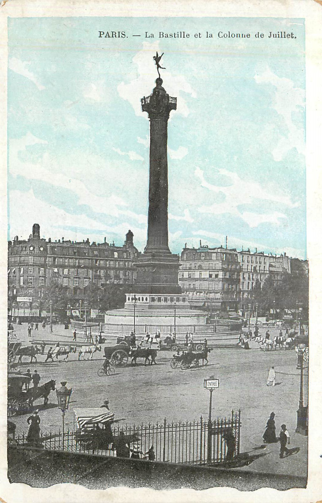 Paris — La Bastille et la Colonne de Juillet — J.C. Paris
