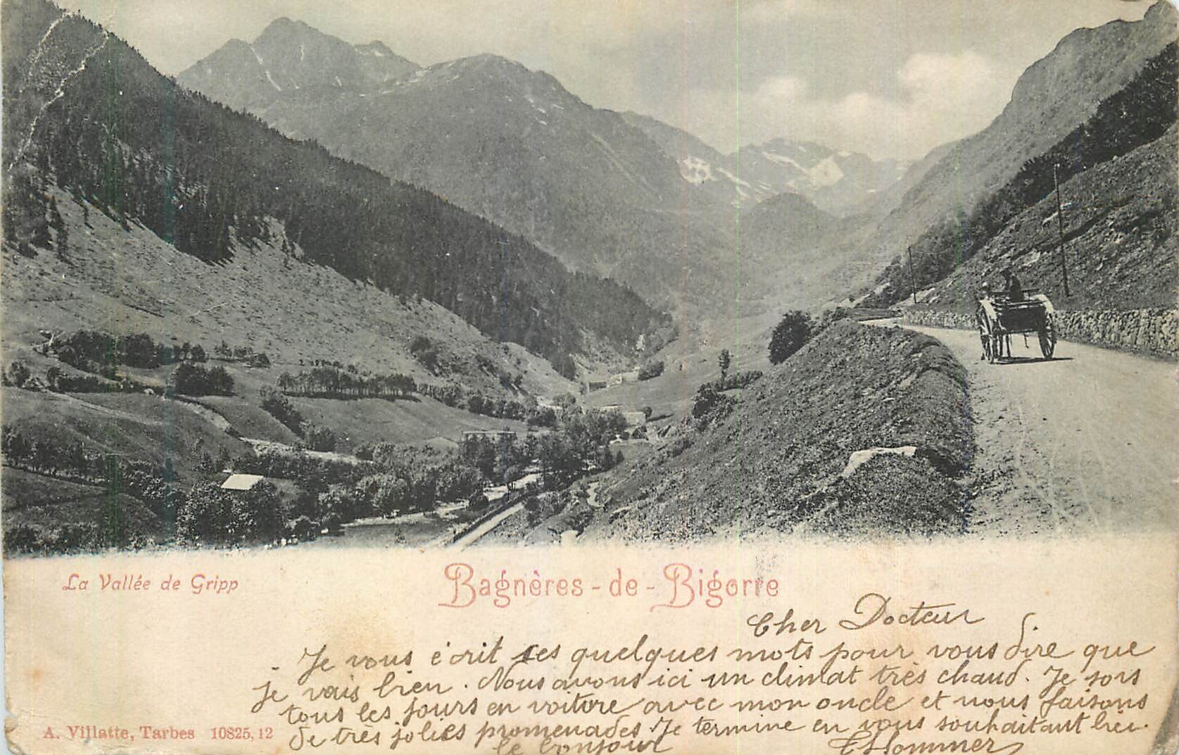 CPA Bagneres de Bigorre La Vallee de Gripp (carte 1900)
