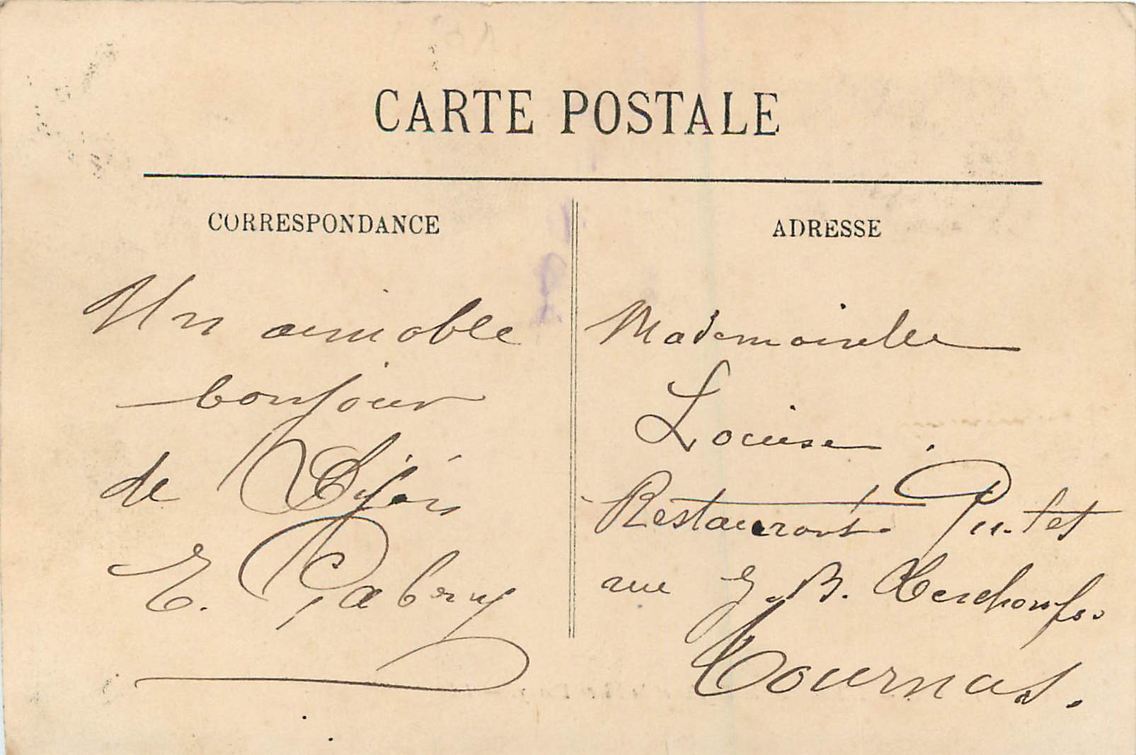 CPA Dijon L'Hotel de la Cloche et la Place Darcy — Rückseite
