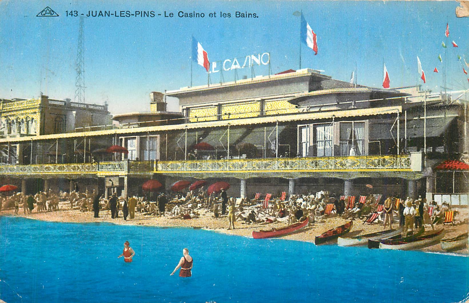 CPA Juan les Pins Le Casino et les Bains