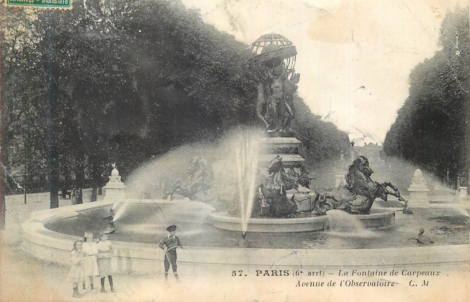 CPA Paris (6e Arrt) La Fontaine de Carpeaux Avenue de l'Observatoire
