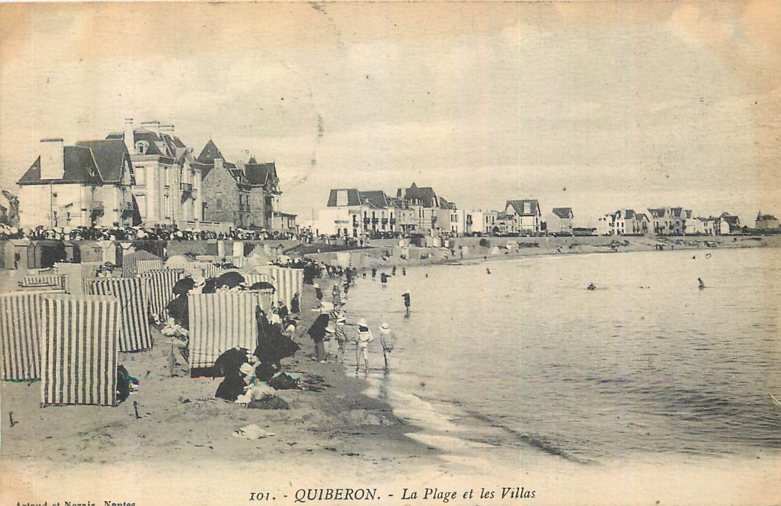 CPA Quiberon La Plage et les Villas