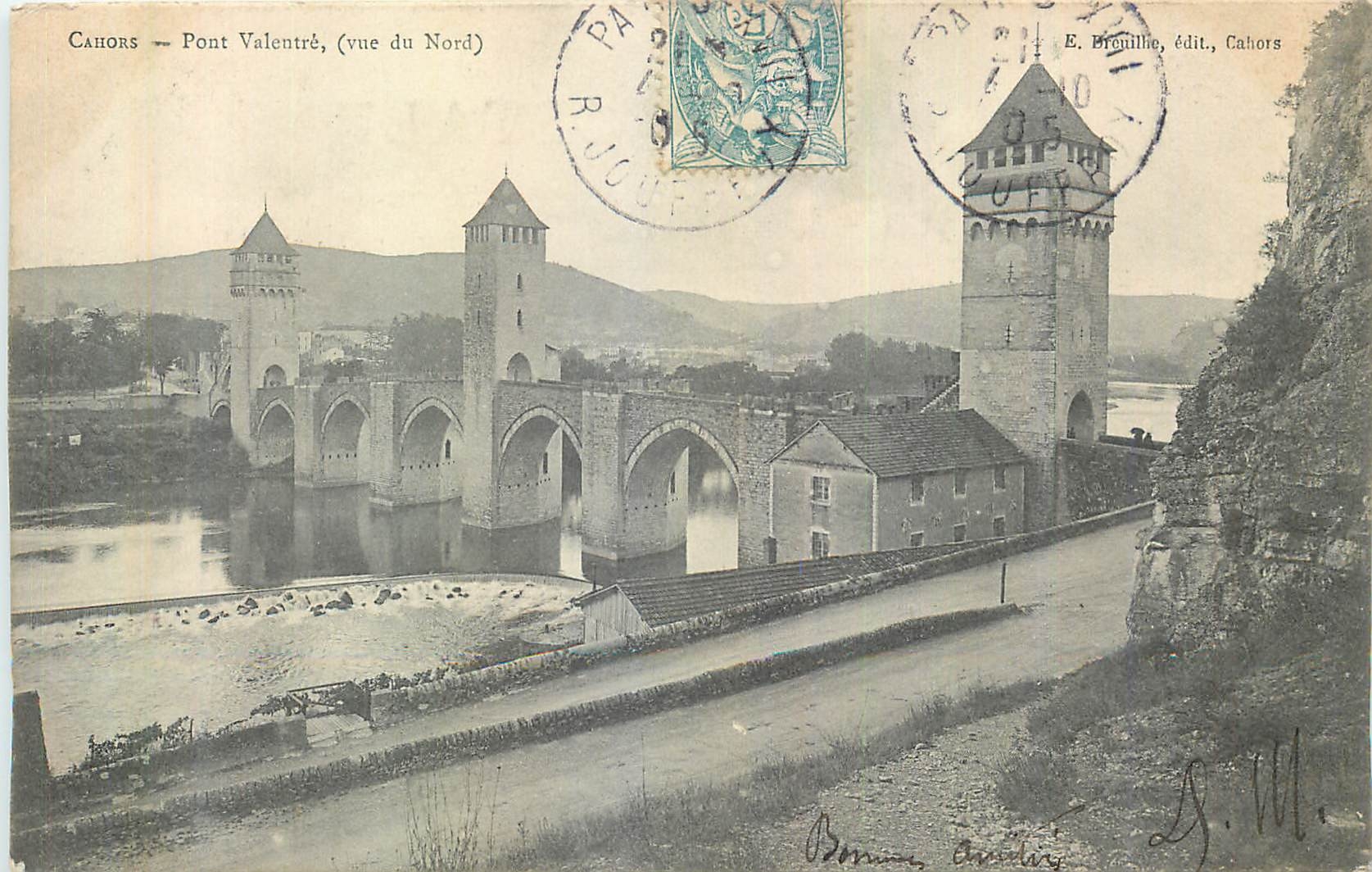CPA Cahors Pont Valentre (Vue du Nord)