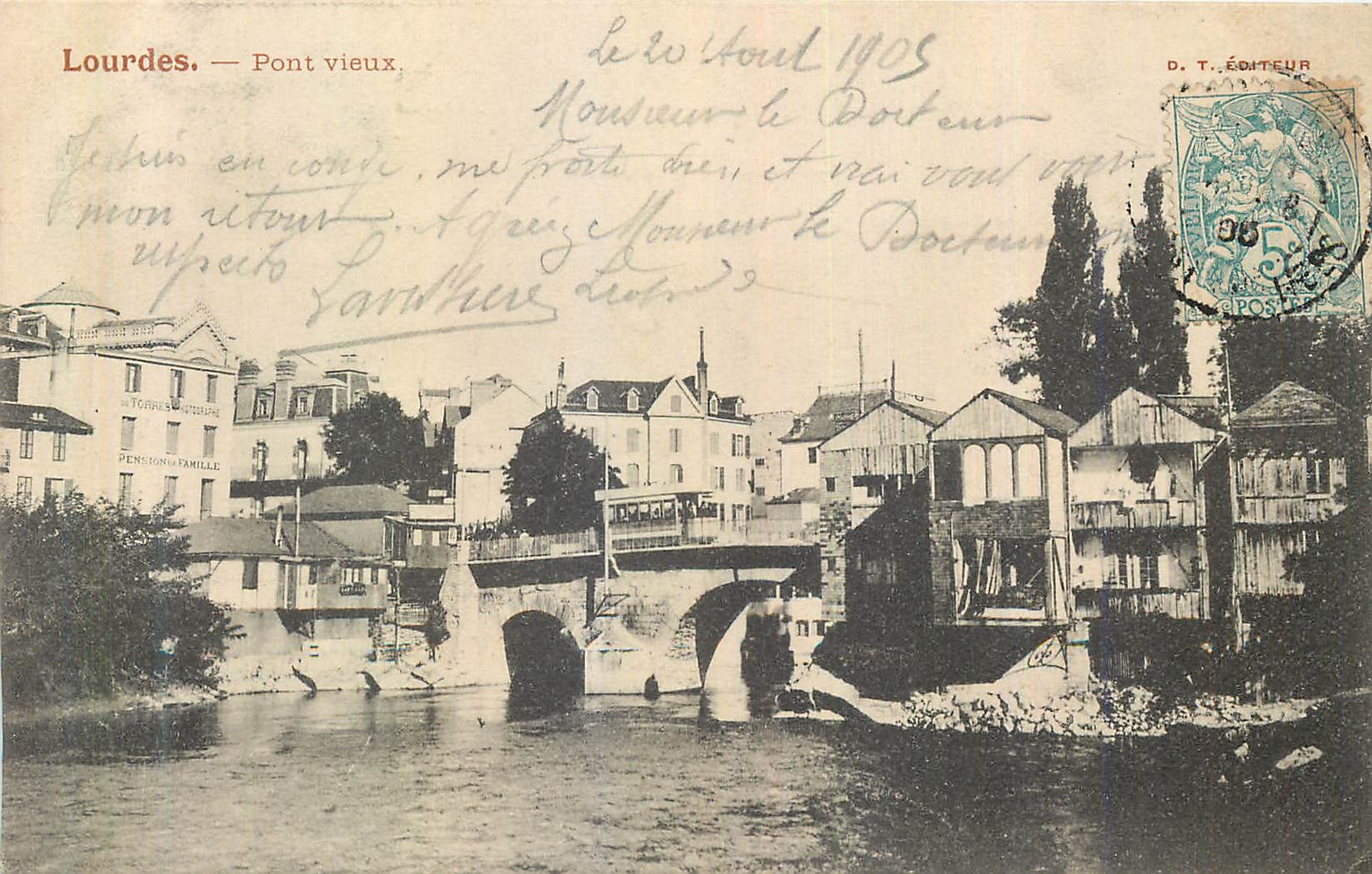 CPA Lourdes Pont Vieux