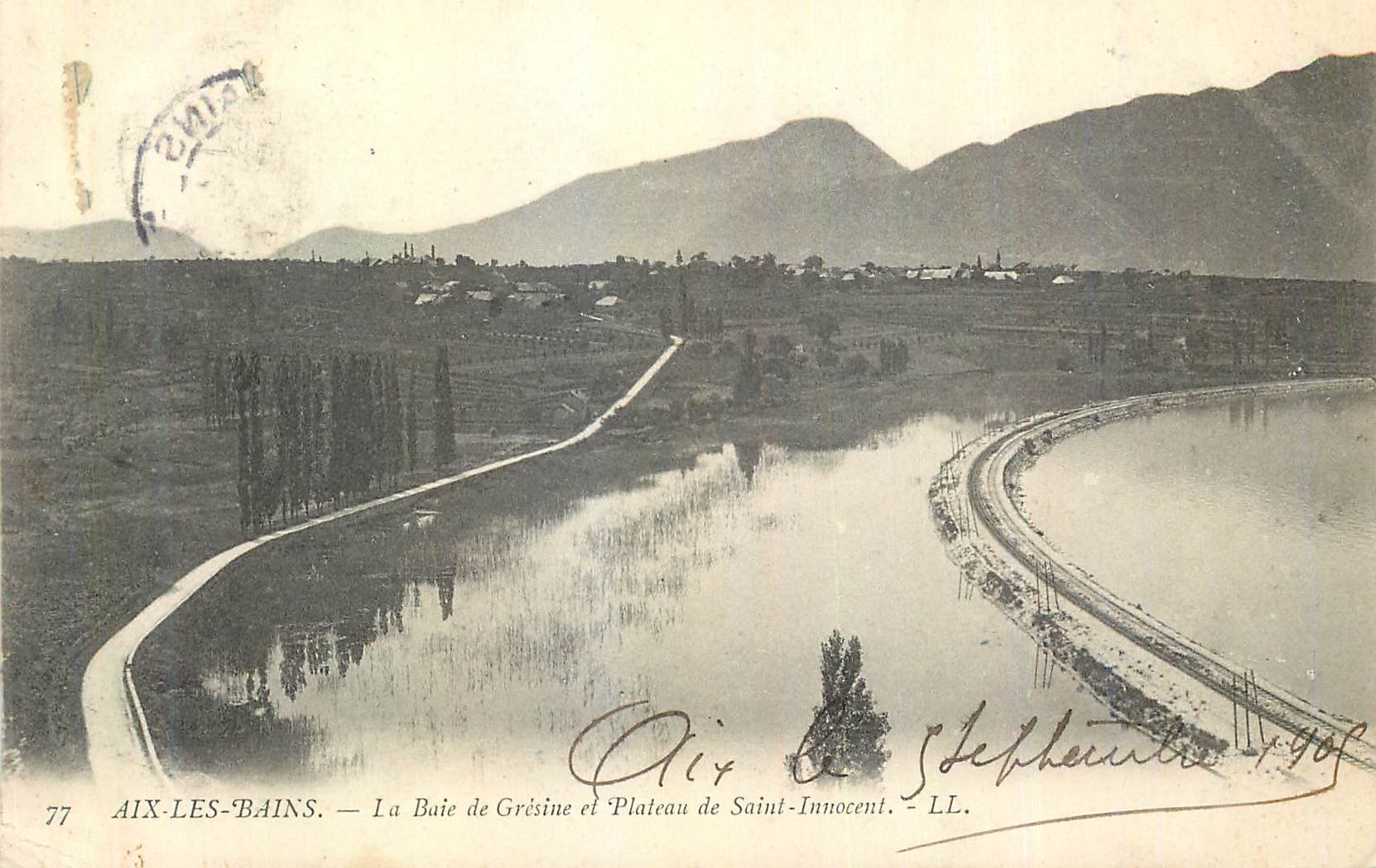 CPA Aix les Bains La Baie de Gresine et Plateau de Saint Innocent