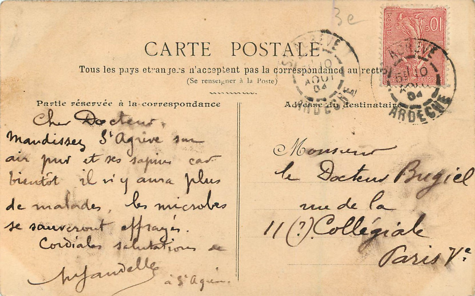 La Voie des C.F.D. près Saint-Agrève — VIVARAIS — Cliché Louis Bolo, Collection S.I.V. n°113 — Reverso