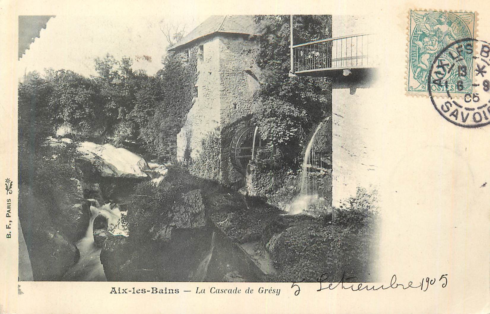 CPA Aix les Bains La Cascade de Gresy