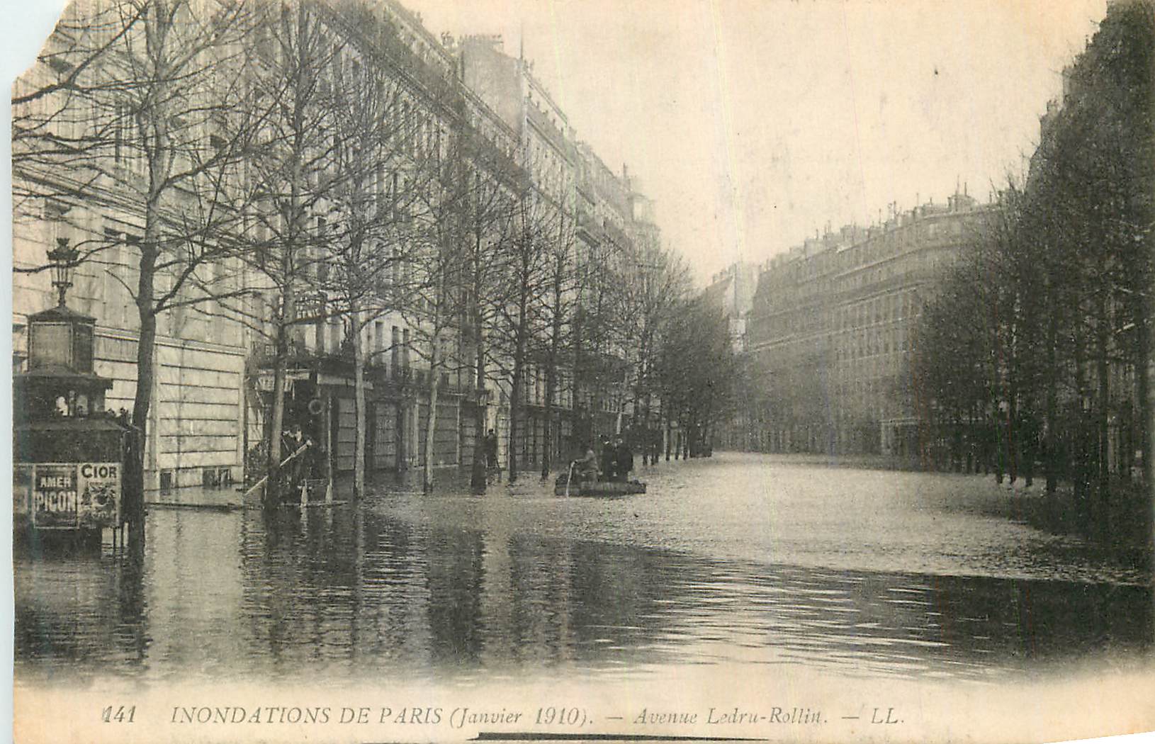 CPA Inondations de Paris (Janvier 1910) Avenue Ledru Rollin