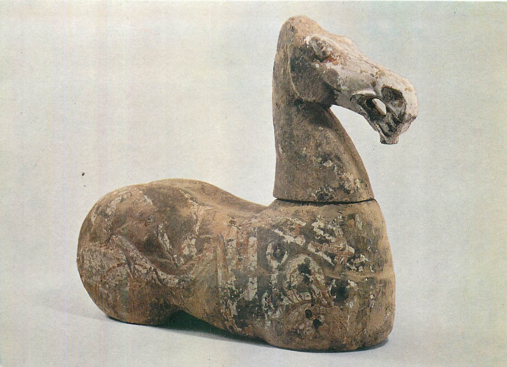 CPM Victoria and Albert Museum Head and Body of a Horse Painted Earthenware Chine China