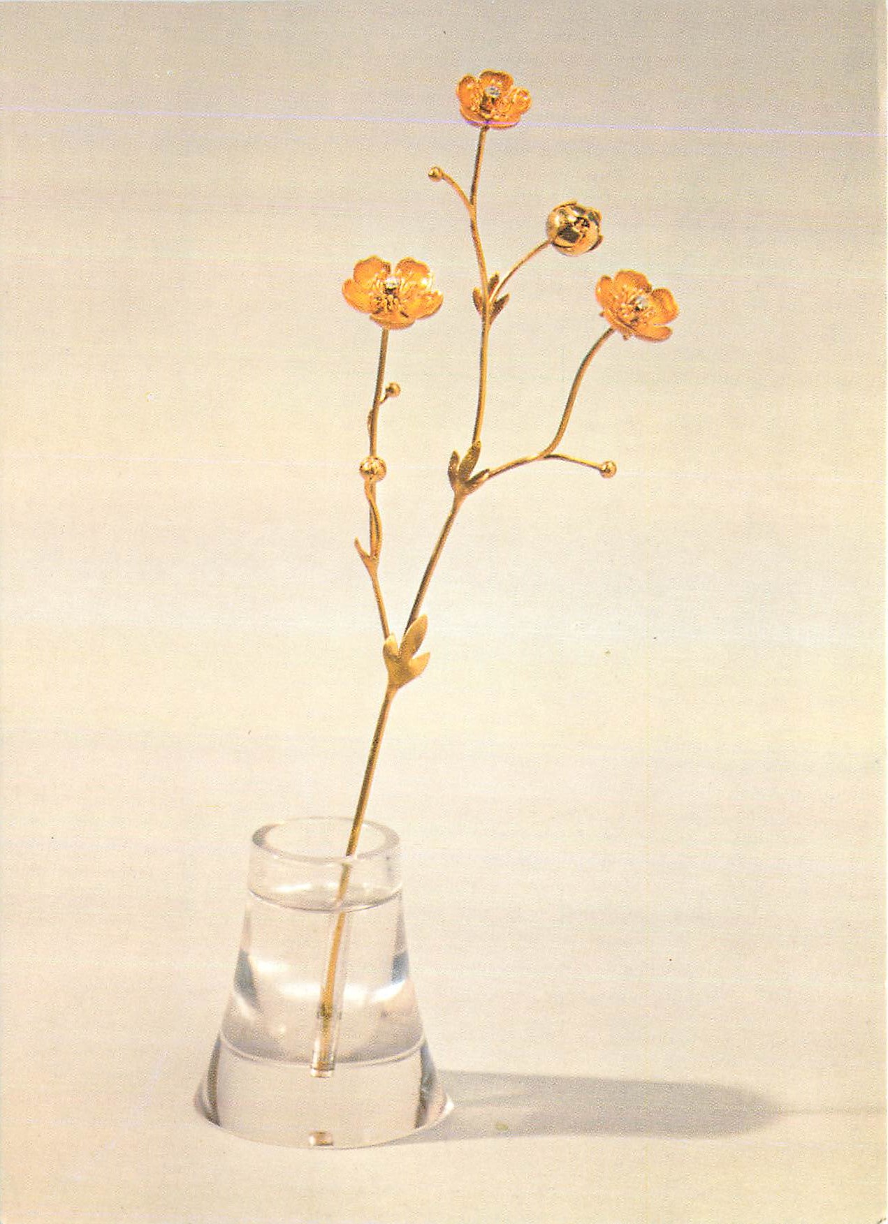 CPM Victoria and Albert Museum A Spray of Buttercups Carl Faberge (1846 1920)