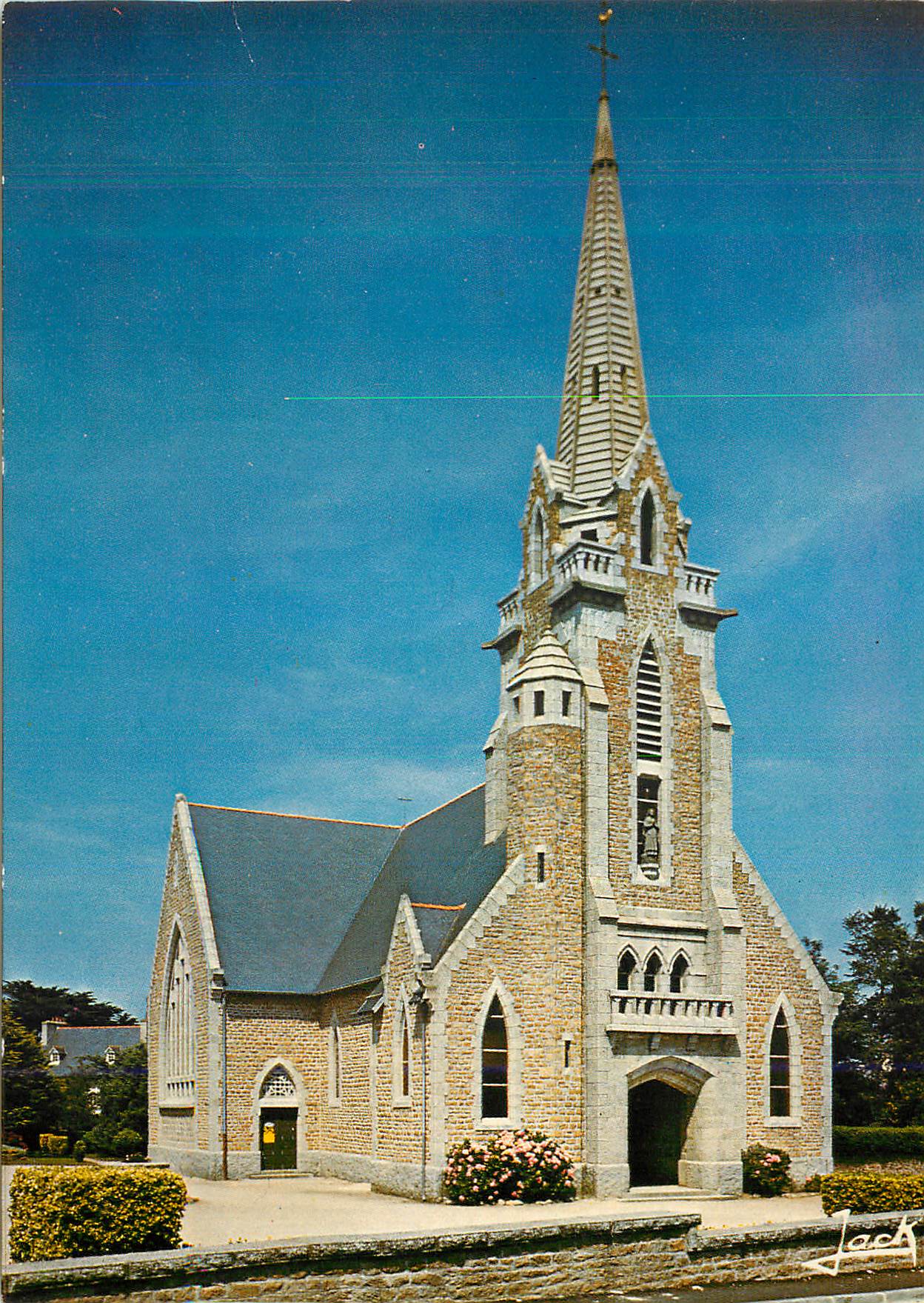 CPA Brignogan Plage l'Eglise Couleurs de Bretagne