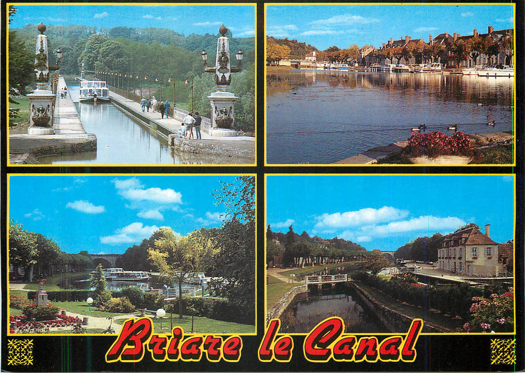 CPA Briare le Canal (Loiret) le Pont Canal le Port Plaisance