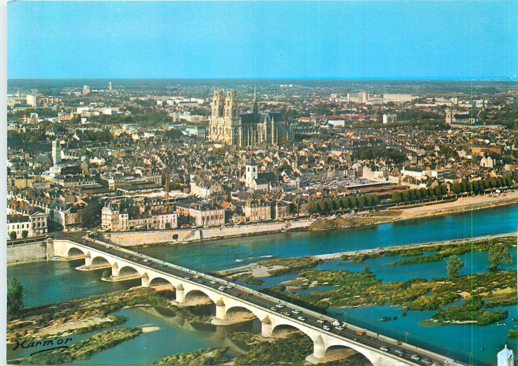 CPA Orleans (Loiret) Vue Aerienne