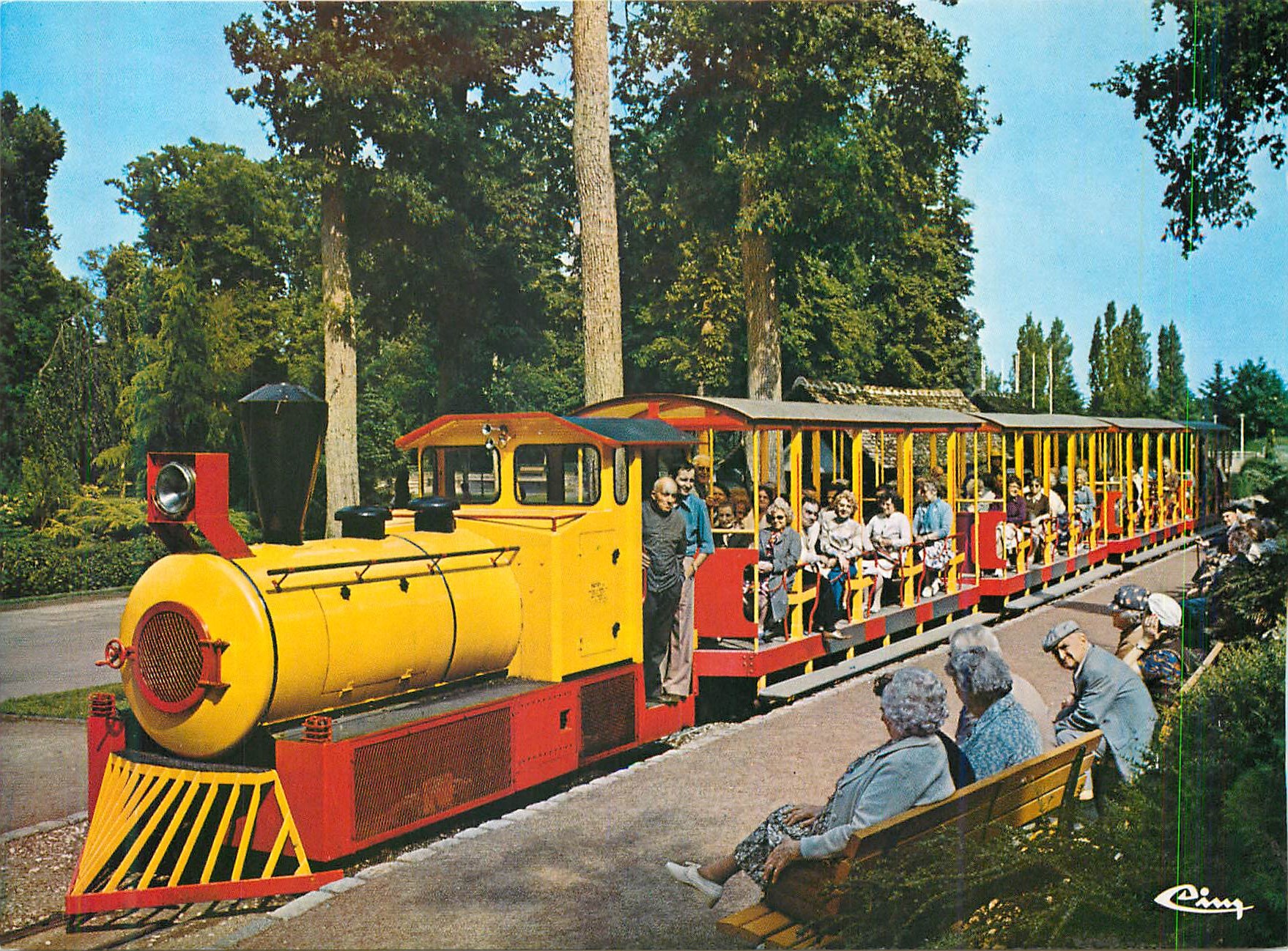 CPA Parc Floral de la Source a Orleans (Loiret) le Petit Train