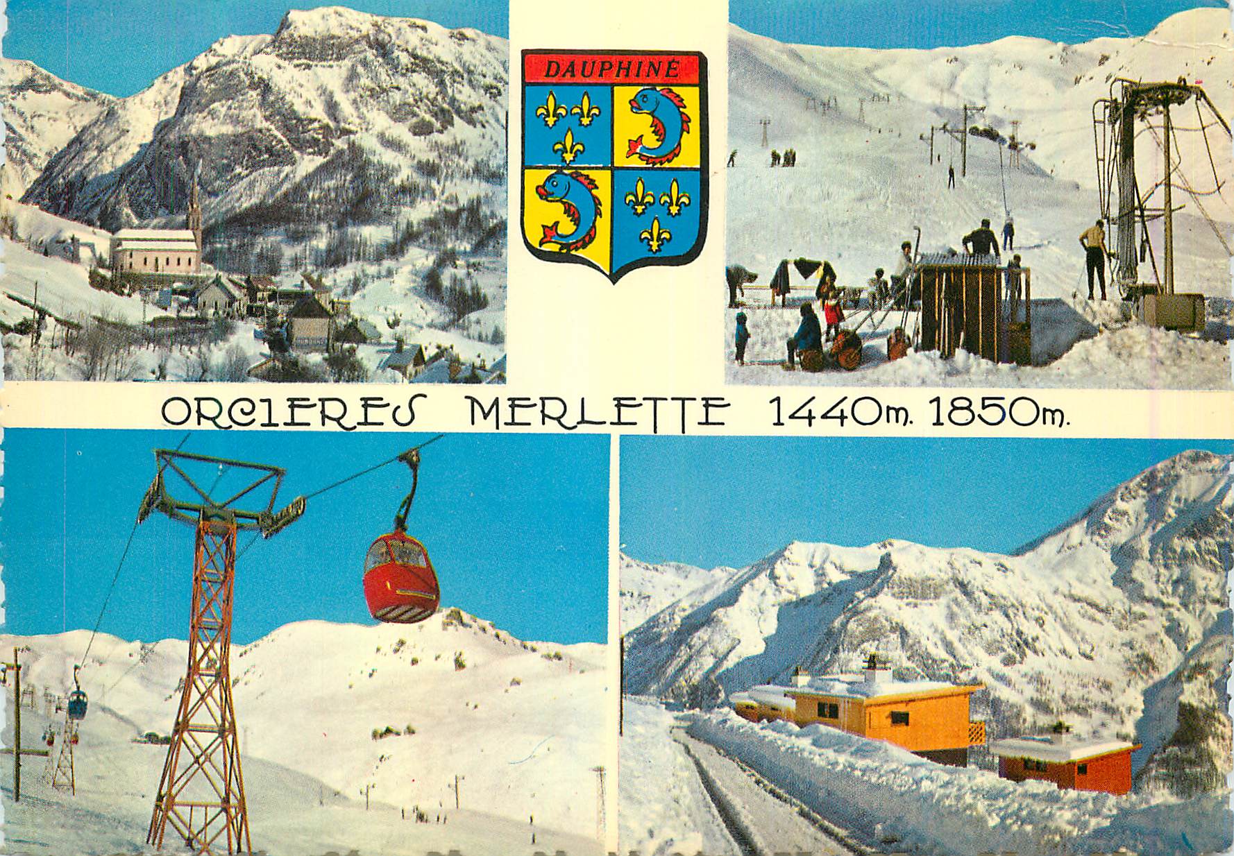 Orcières Merlette — station de ski — Éditions J. DELLARD