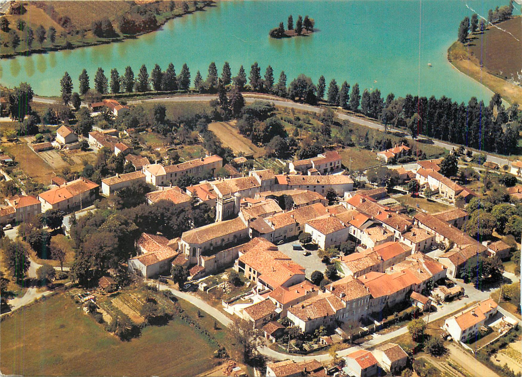 CPM Lamontjoie Vue Aerienne Bastide Royale du XIIIe siecle