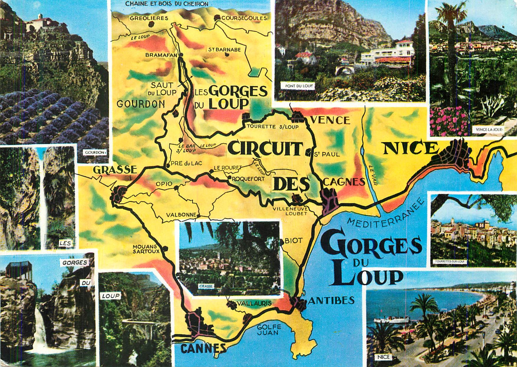 CPM Excursion des Gorges du Loup Arriere Pays de la Cote d'Azur le Circuit Touristique