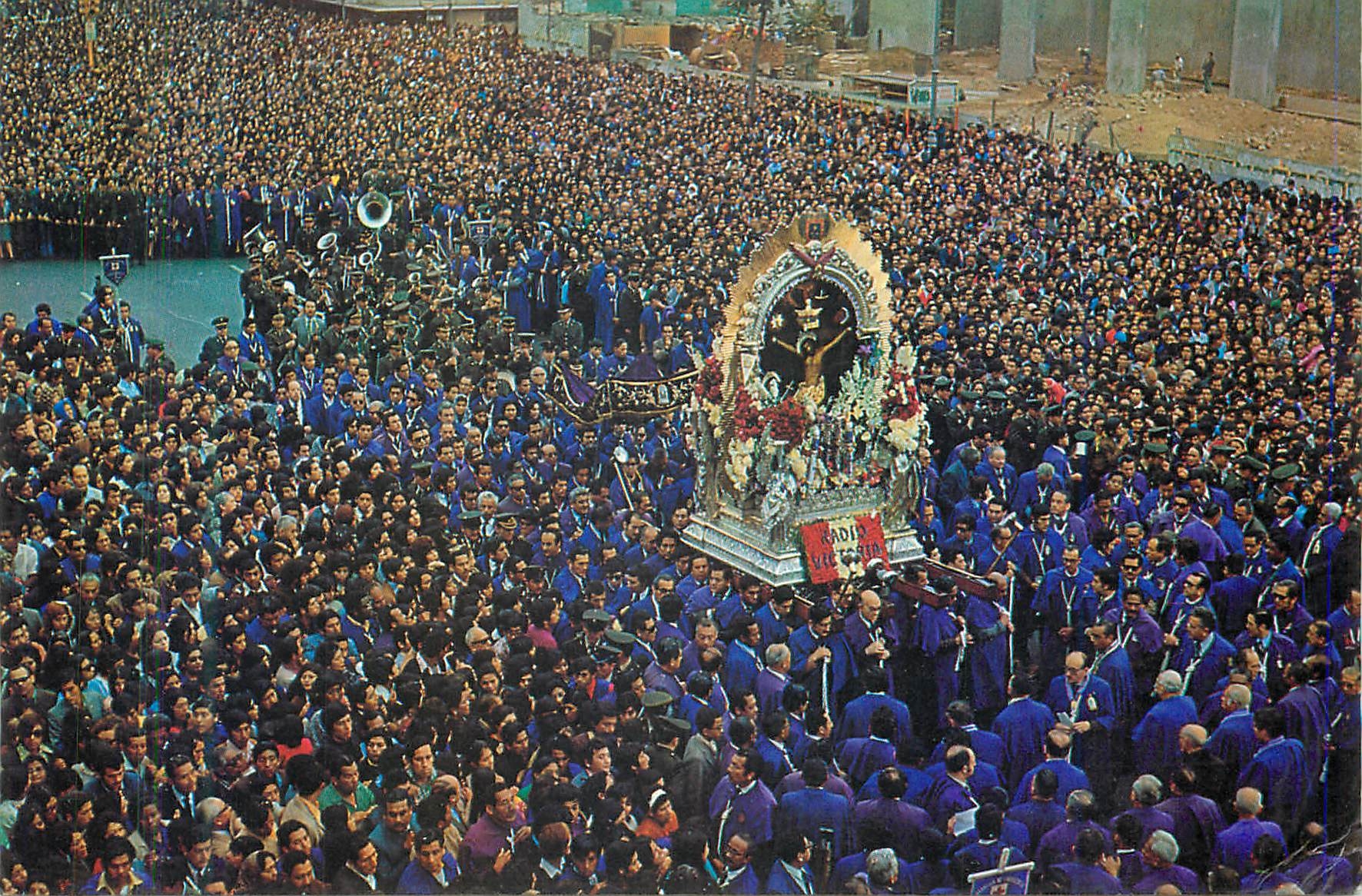CPM Lima Peru Procesion Del Senor de Los Milagros